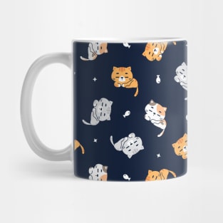 Cute Cats and friends pattern Mug